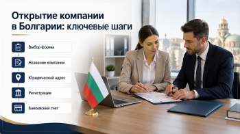 Пошаговая схема открытия компании в Болгарии для иностранцев: от выбора названия до получения кода ЕИК.