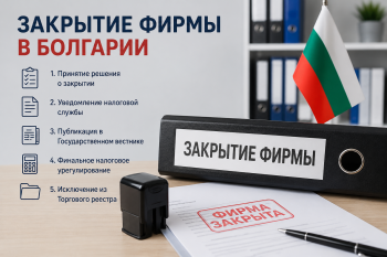Процесс закрытия фирмы в Болгарии: пошаговая схема ликвидации ООД и ЕООД с новыми правилами 2024 года.