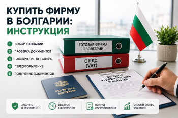 Оформление документов при покупке готовой фирмы в Болгарии — инструкция для иностранных инвесторов